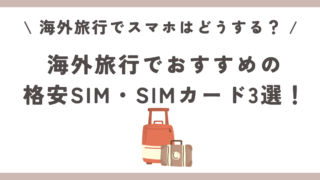 海外旅行でスマホの通信はどうする？おすすめの格安SIM・SIMカード3選！